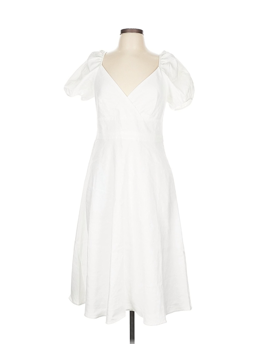 J. Crew white linen blend dress size 10